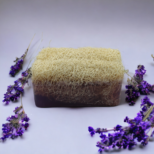 Natural Turkish Loofah Lavender Soap