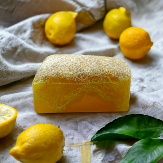 Natural Turkish Loofah Lemon Soap