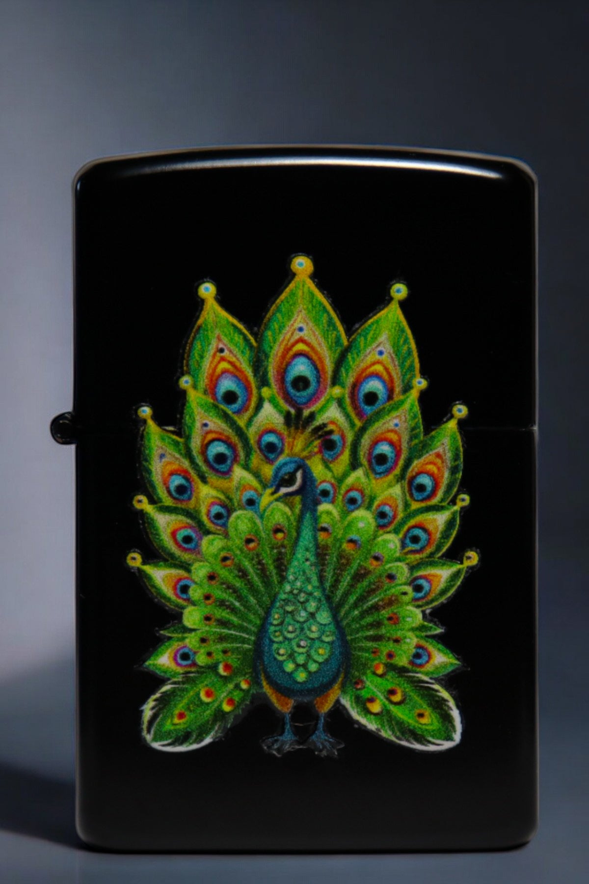 Majestic Peacock Çakmak - Fossil Lighter